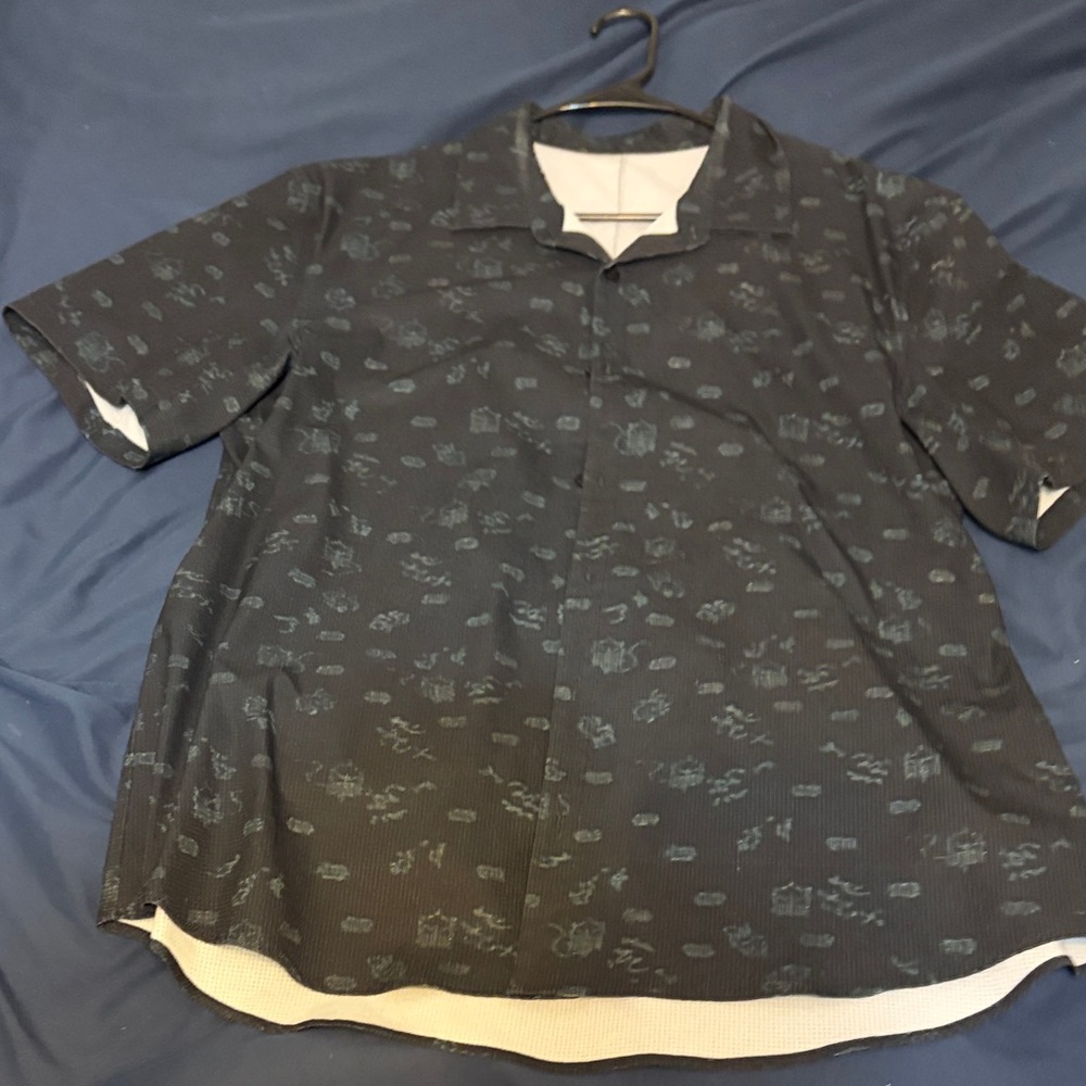 lululemon athletica Dark Gray Patterned Shirt